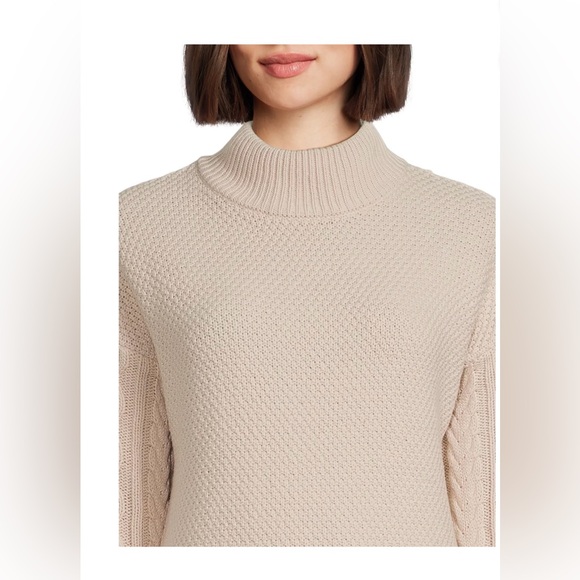 Time and Tru Mock Neck Cable Knit Sweater and Skirt Set, 2-Piece size XL NWT - Picture 4 of 10